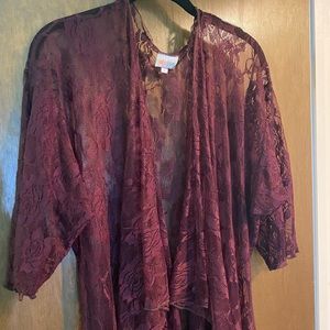 LuLaRoe Lace Shirley size L